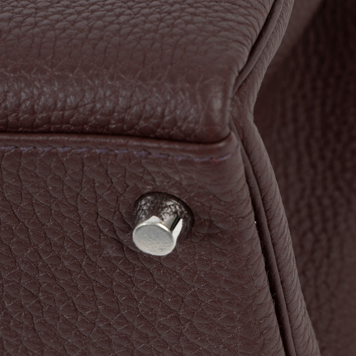 second hand hermes kelly 28 togo burgundy palladium