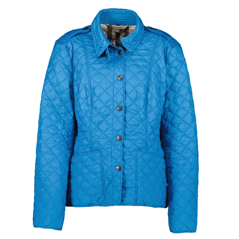 Burberry Brit Light Turquoise Quilted Jacket - Size L