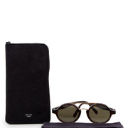 Celine Brown Tortoise Thin Ella Glasses