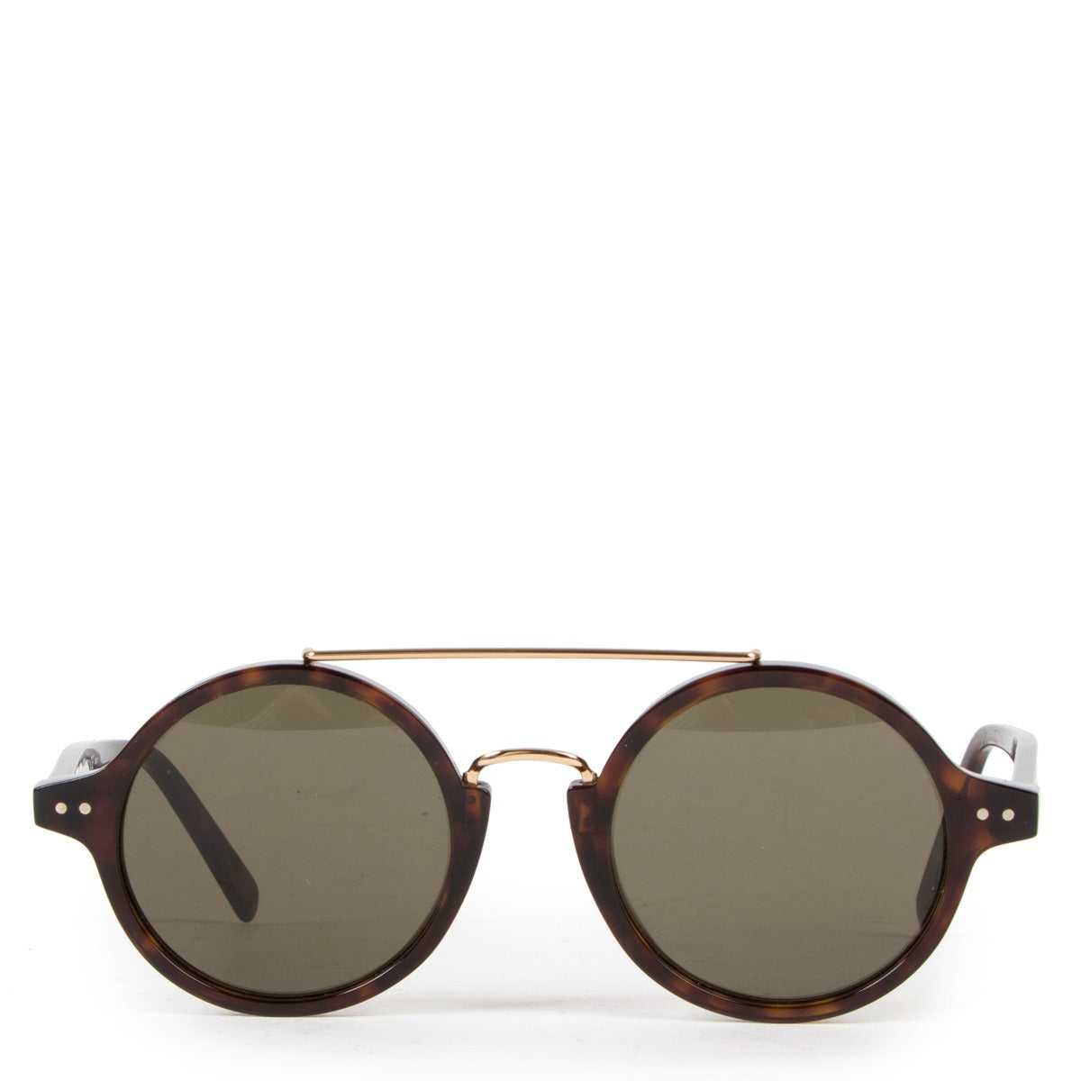 Celine Brown Tortoise Thin Ella Glasses