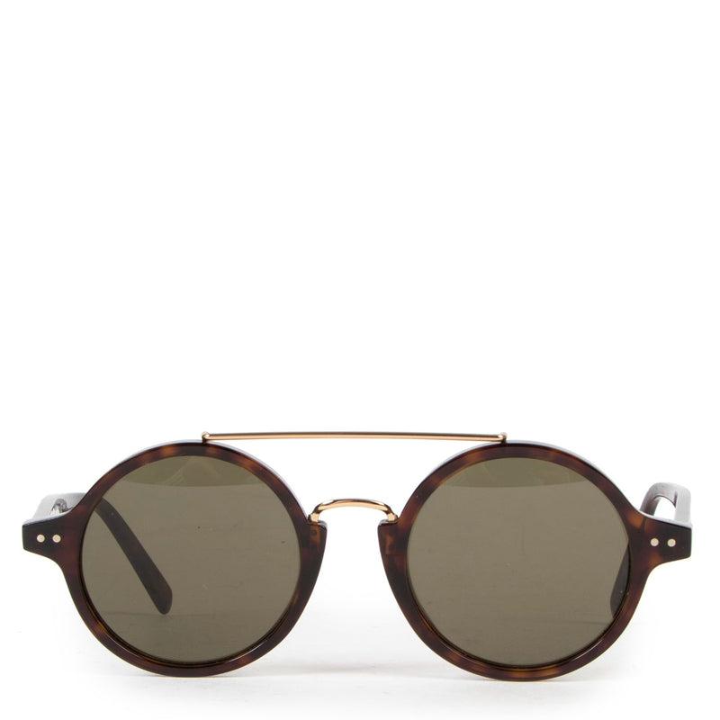 Celine Brown Tortoise Thin Ella Glasses