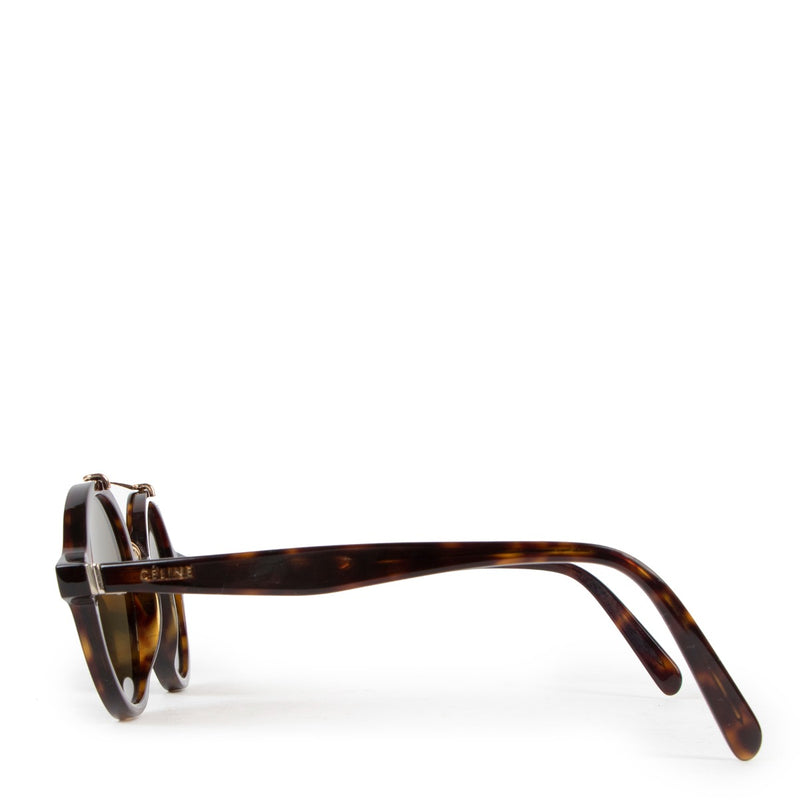 Celine Brown Tortoise Thin Ella Glasses
