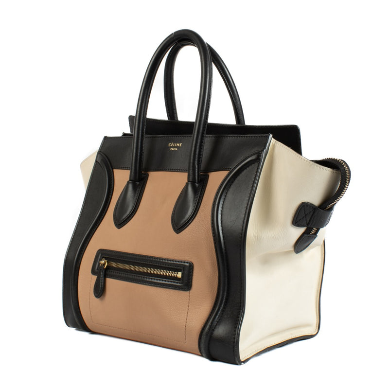 Shop safe online at Labellov in Antwerp, Brussels and Knokke this 100% authentic second hand Celine Tri-Color Mini Luggage Bag