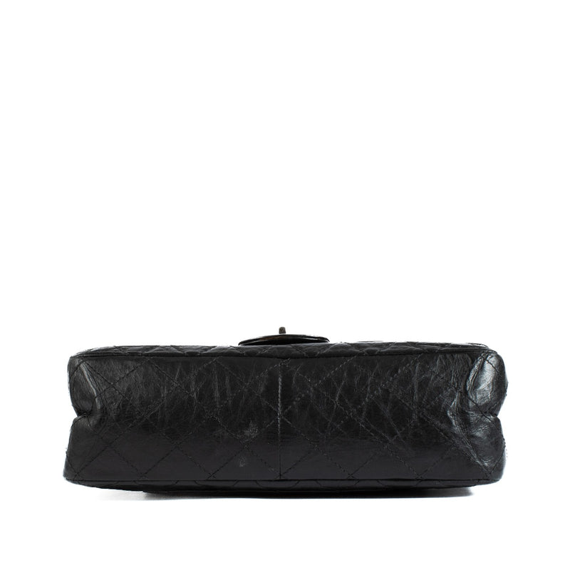 Sac Chanel Maxi Reissue 2.55 en cuir de veau vieilli noir