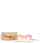 Buy an authentic pair of second hand Chloé Pink Round Sunglasses in very good condition at Labellov.com
