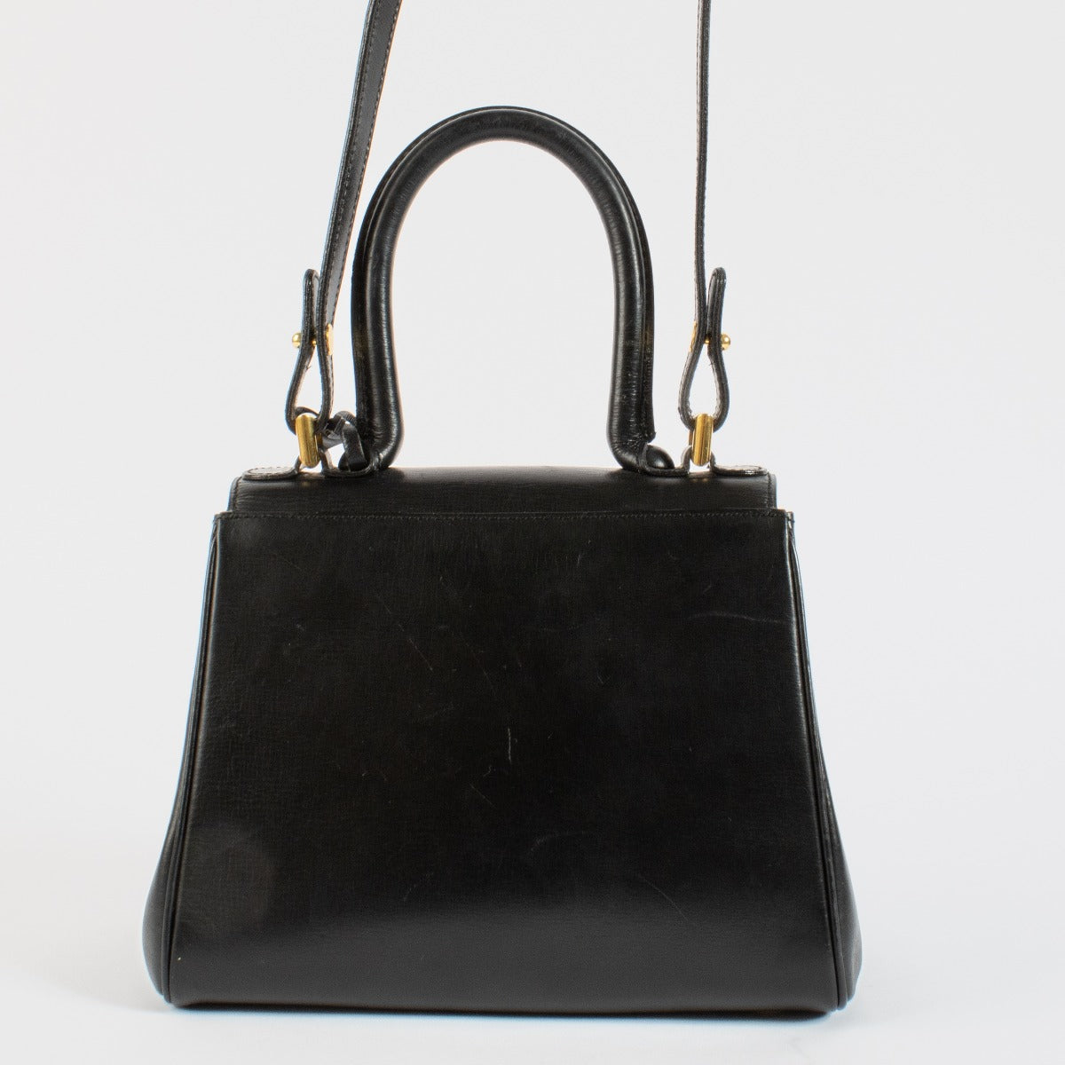 Delvaux Black Leather Vintage Brillant Mini