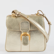 Delvaux Gold Leather Brillant XS Bag
