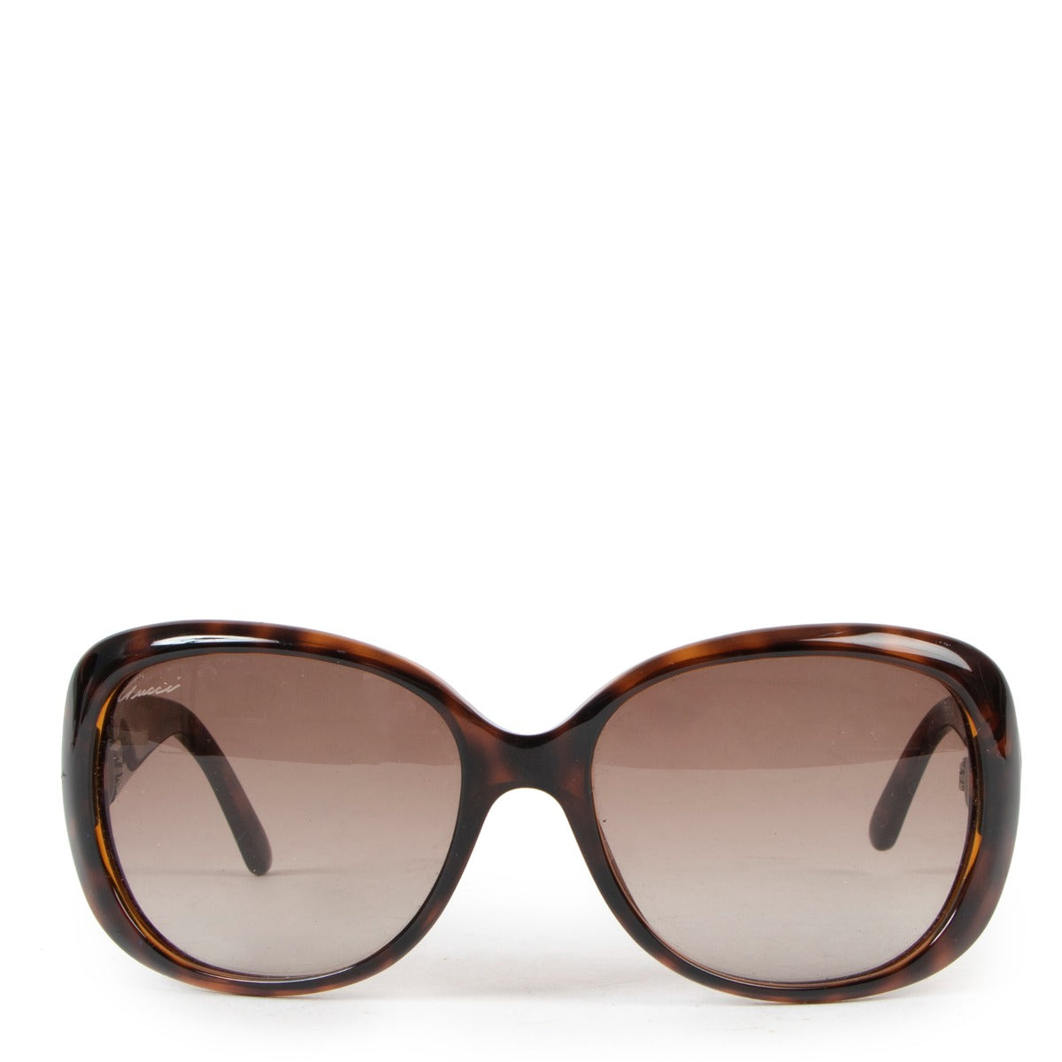 shop authentic second hand Gucci GG3644 Tortoise GG Web Sunglasses at labellov