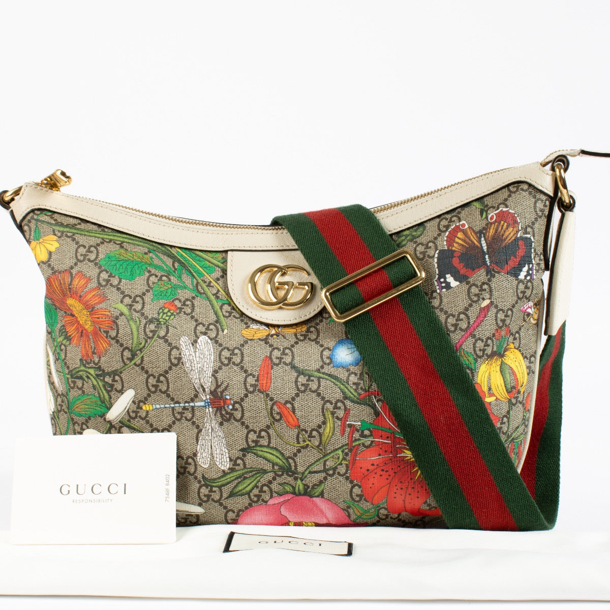 Shop 100% authentic second hand Gucci GG Flora Crossbody Bag on Labellov.com