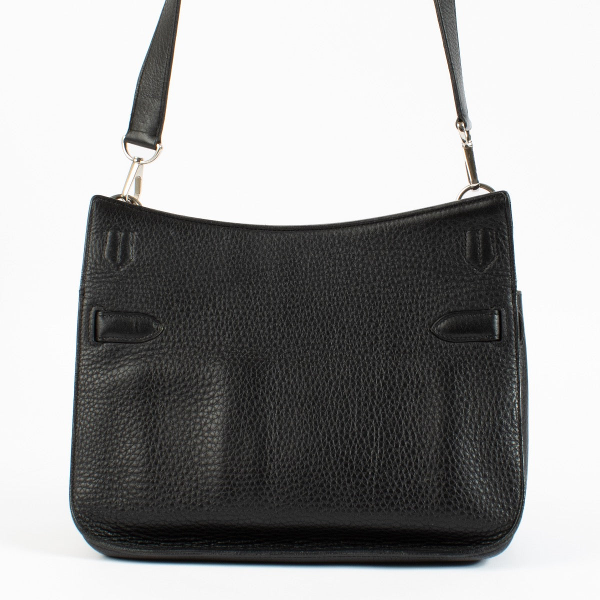 Shop 100% authentic second hand Hermès Jypsiere 28 Black Clemence PHW on Labellov.com