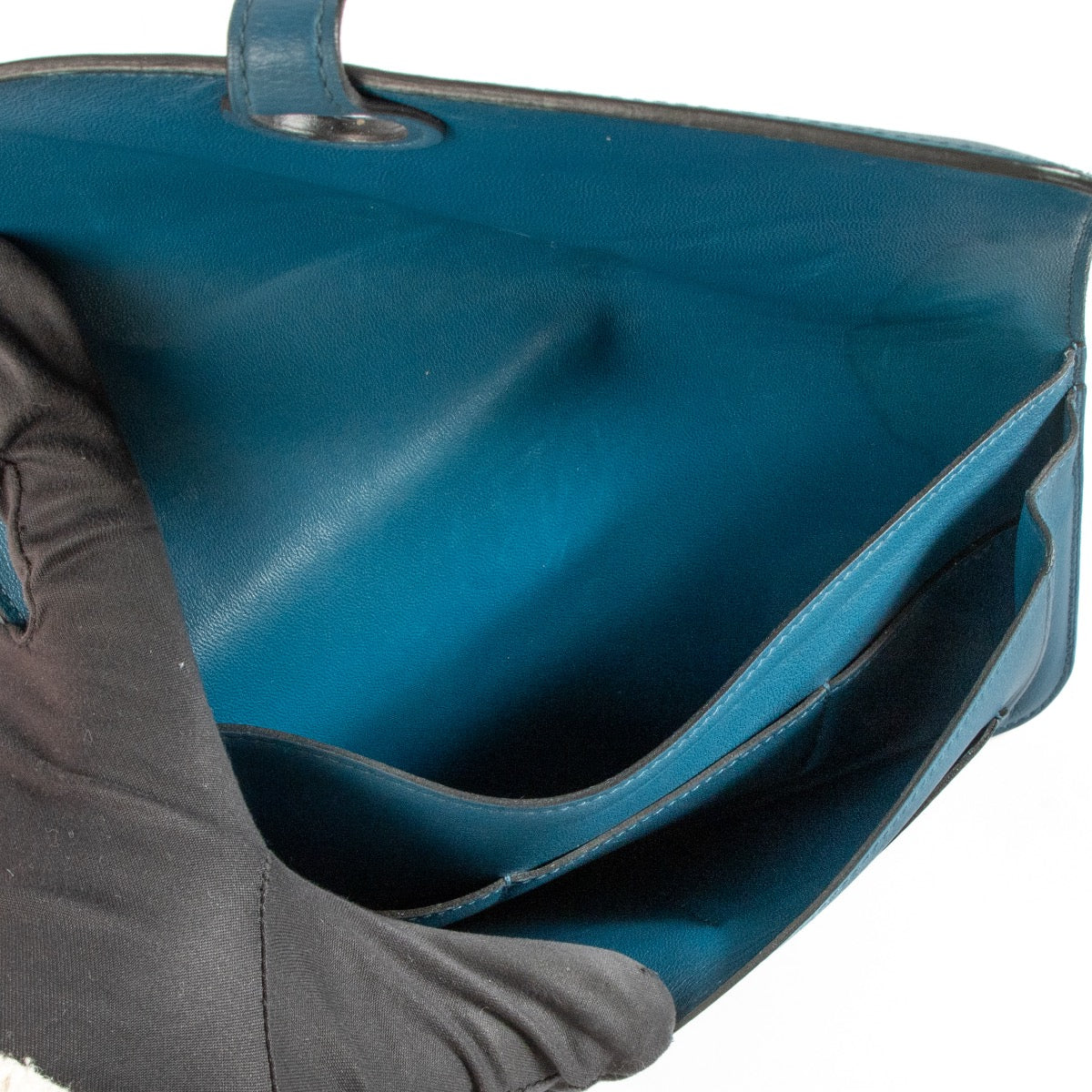 shop 100% authentic second hand Hermès Dogon Duo Cobalt Swift Wallet on Labellov.com