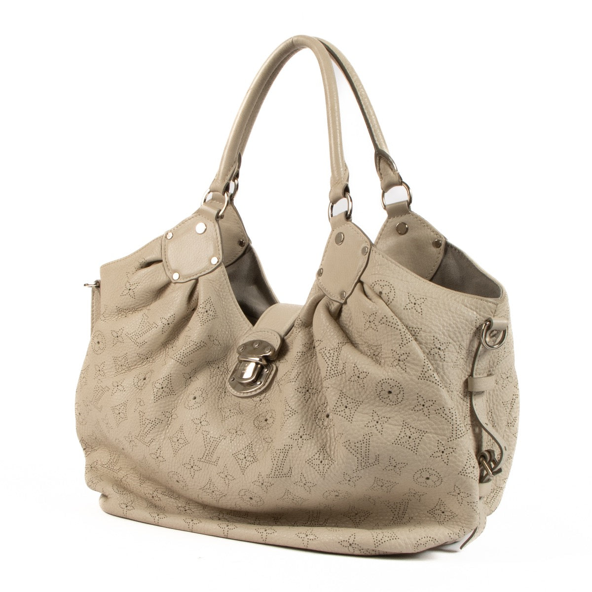 shop 100% authentic second hand Louis Vuitton Beige Neo L Mahina Hobo Bag on Labellov.com