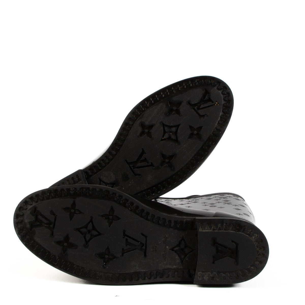 shop 100% authentic second hand Louis Vuitton Black Rain Boots - Size 35 on Labellov.com