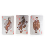 Buy an authentic pair of Louis Vuitton Gold and Silver Jeux De Cartes in pristine condition at Labellov