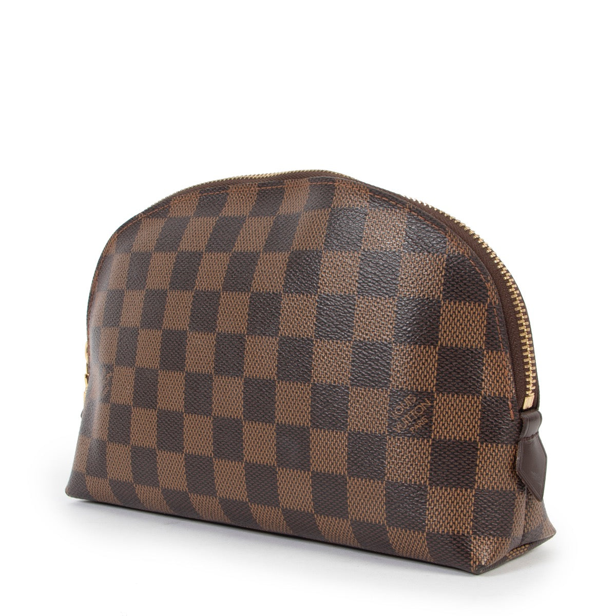 Buy an authentic second hand Louis Vuitton Damier Ebene Cosmetic Pouch GM in good condition at Labellov
