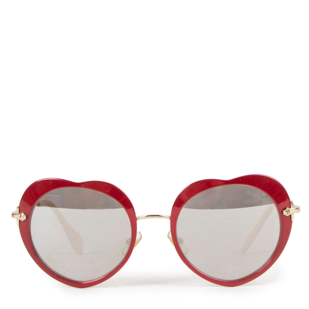Buy authentic second hand Miu Miu Abstract Heart Sunglasses in very good condition at Labellov in Antwerp.
