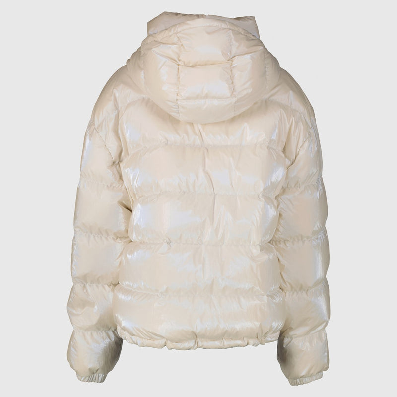 Moncler Pearly White Moselotte Down Jacket - Size 3