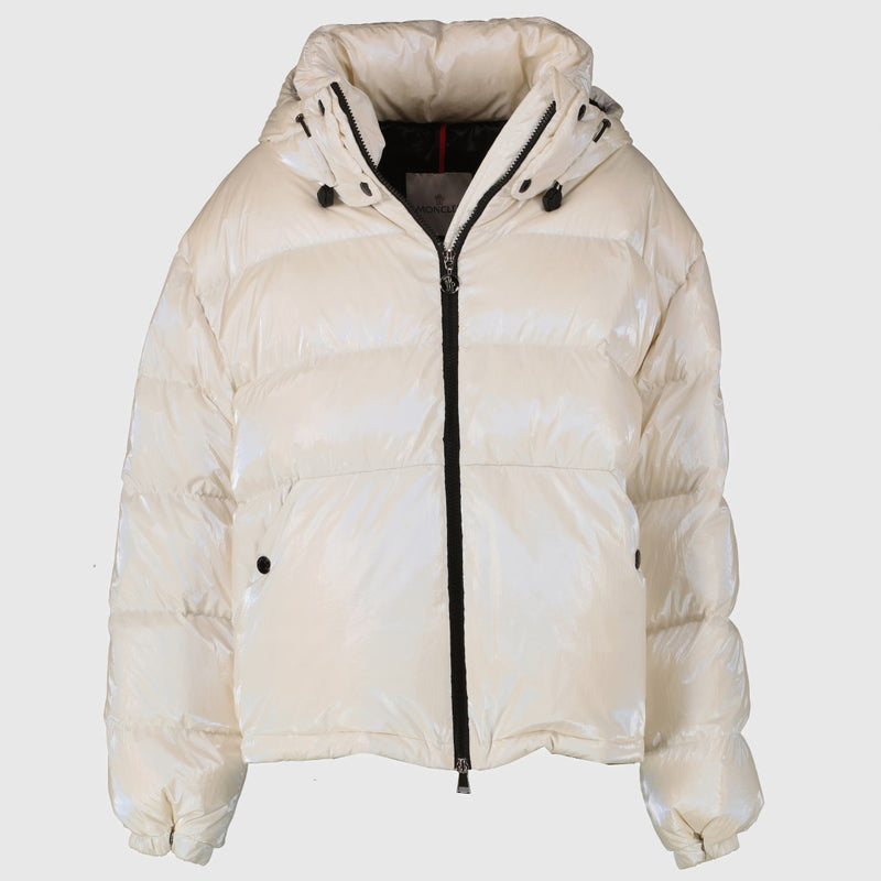 Moncler Pearly White Moselotte Down Jacket - Size 3