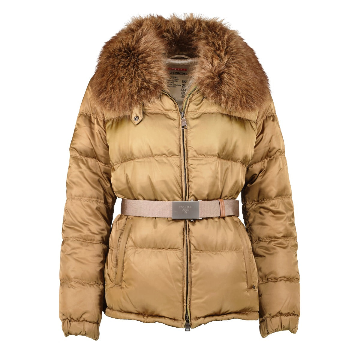 authentic second hand Prada Brown Down Jacket - Size IT 48 on Labellov.com
