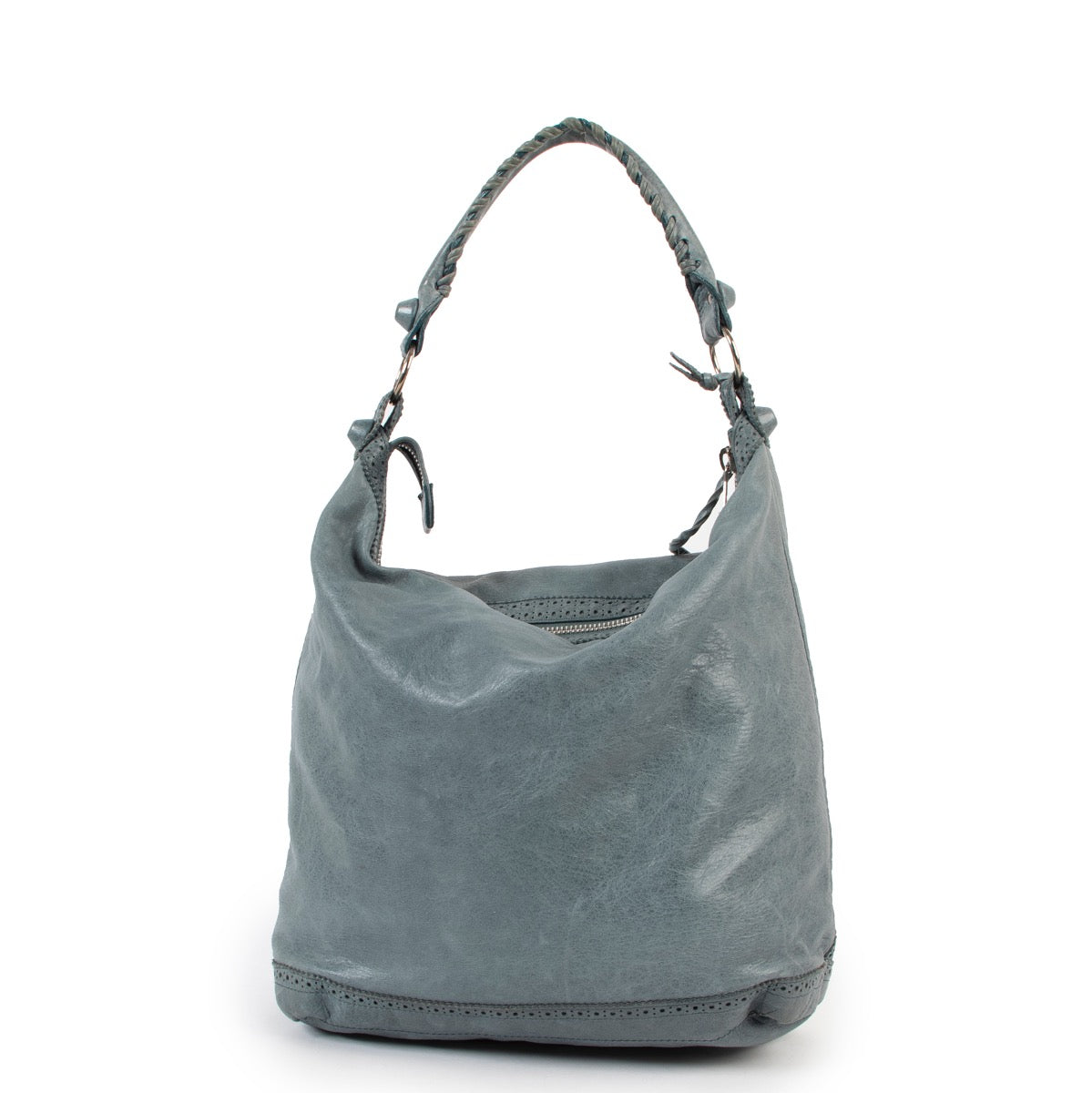 Shop safe online at Labellov in Antwerp this 100% authentic second hand Balenciaga Blue Giant Day Hobo Shoulder Bag