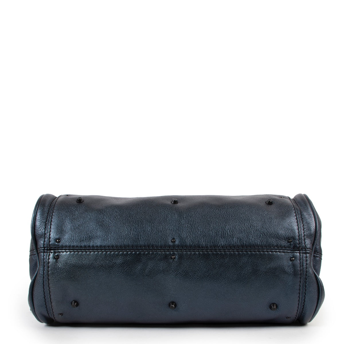 Shop safe online at Labellov in Antwerp this 100% authentic second hand Chloé Blue Nuit Paddington Padlock Top Handle
