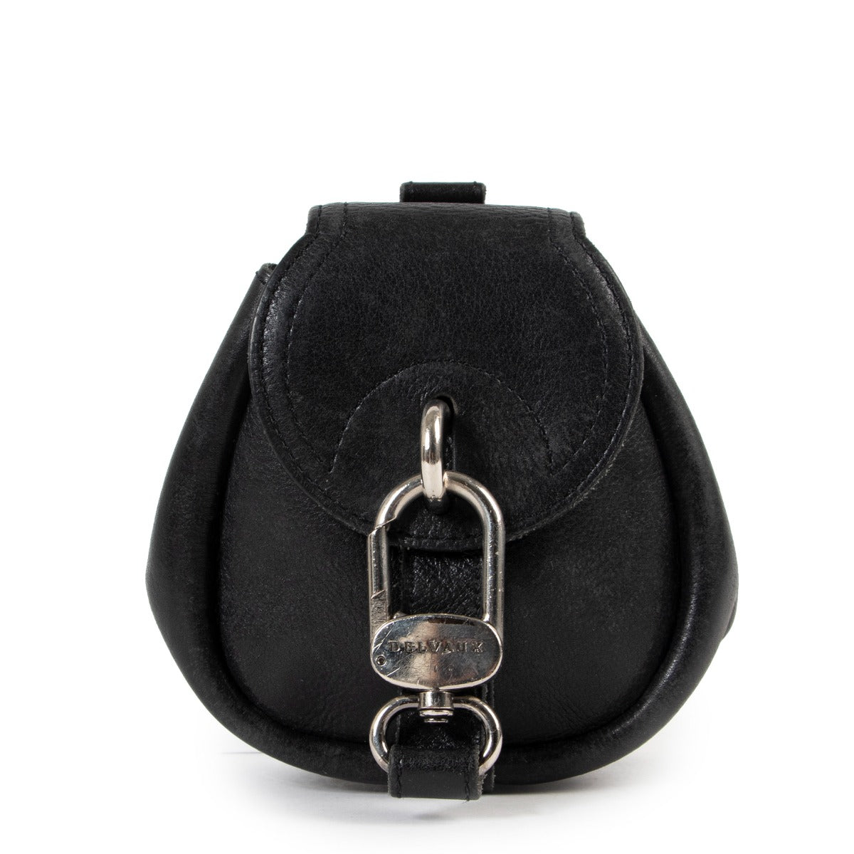 Delvaux Black Mini Cerceau Belt Bag