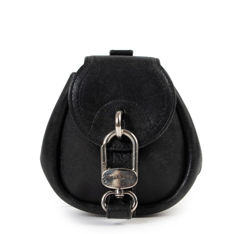 Delvaux Black Mini Cerceau Belt Bag