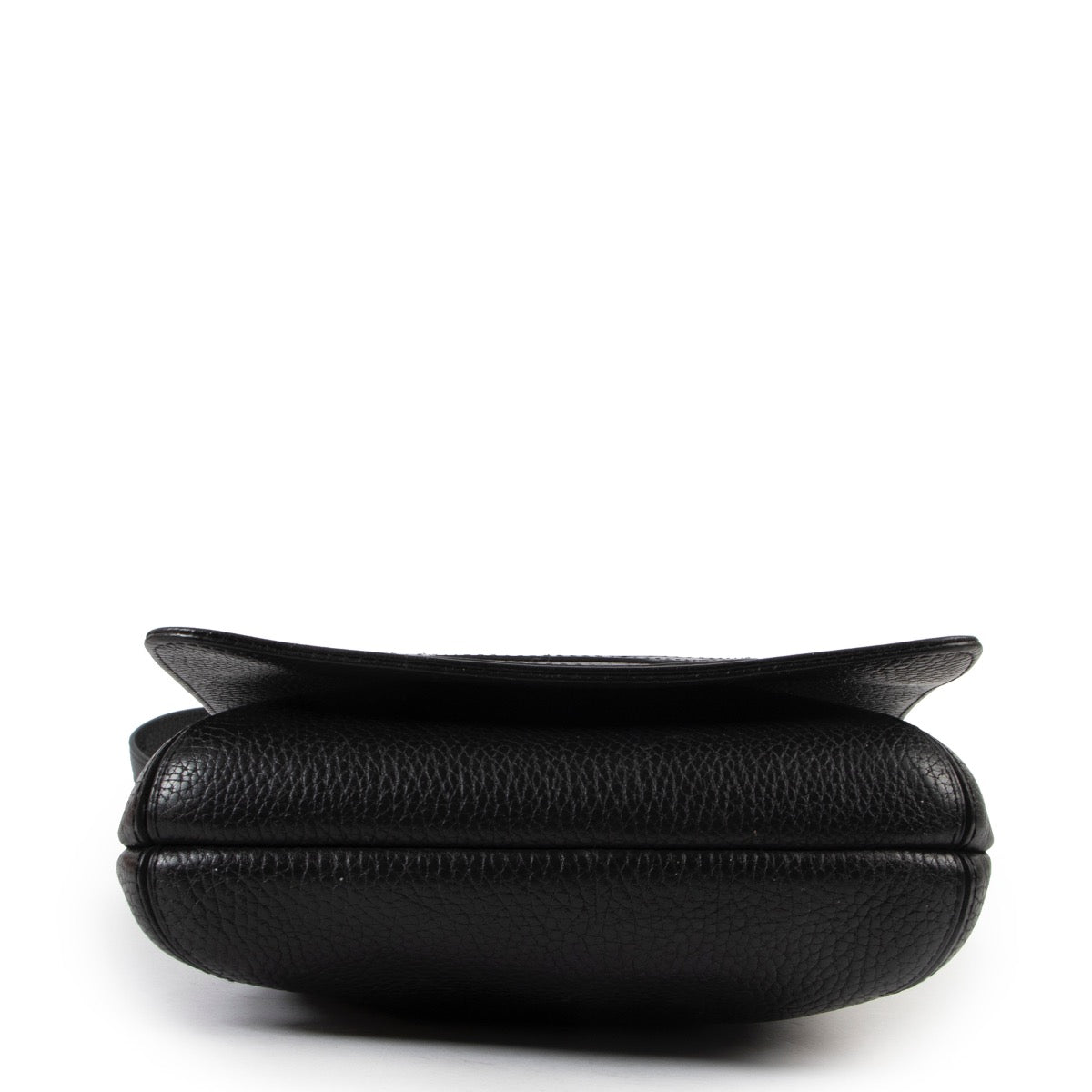 Shop safe online at Labellov in Antwerp this 100% authentic second hand Delvaux Black Leather Louise Baudrier PM Crossbody Bag