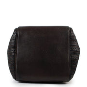 Shop safe online at Labellov in Antwerp this 100% authentic second hand Delvaux Brown and Black Toile De Cuir Corail Shoulder Bag