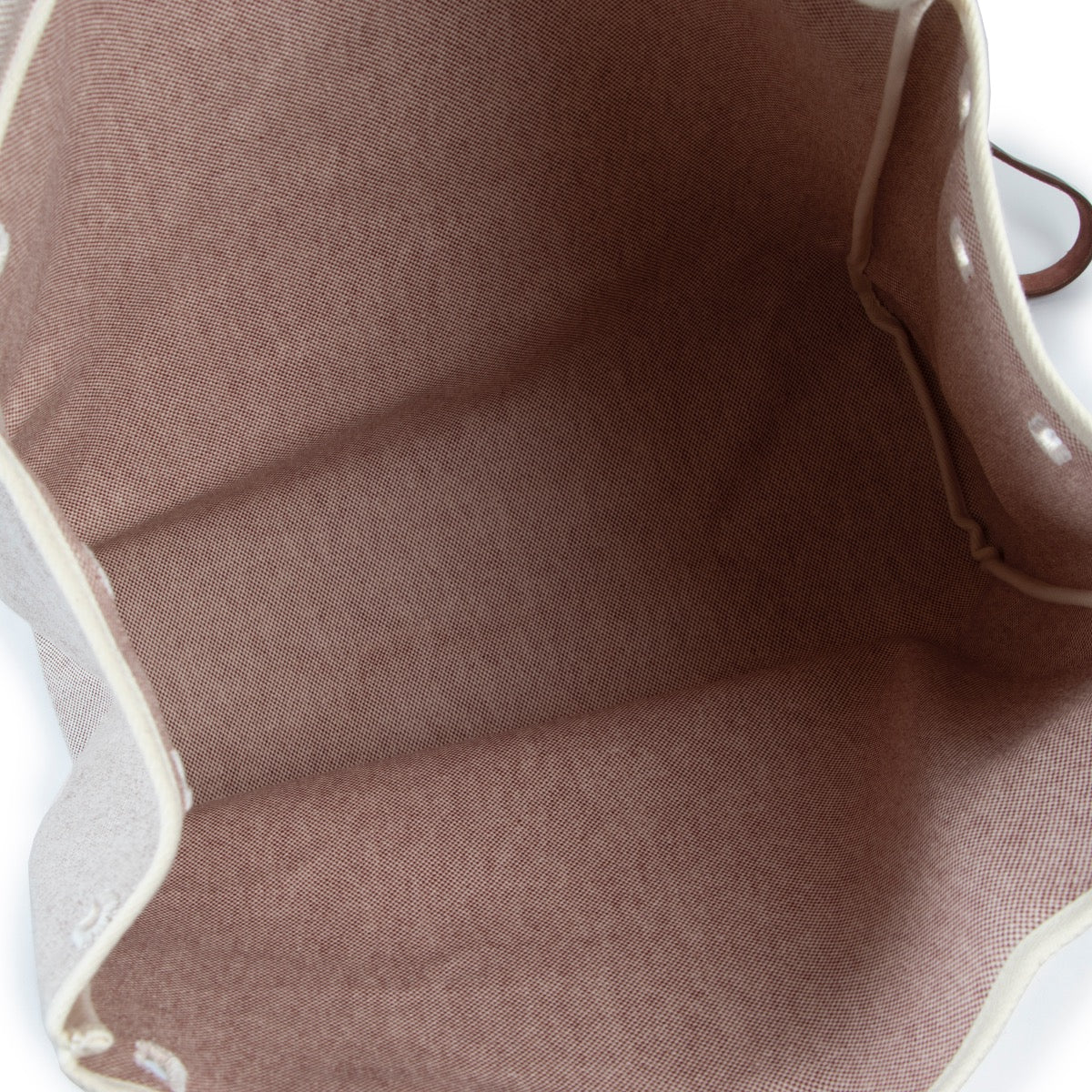 Shop safe online at Labellov in Antwerp this 100% authentic second hand Hermès Burgundy and Beige Retourne Top Handle Herbag