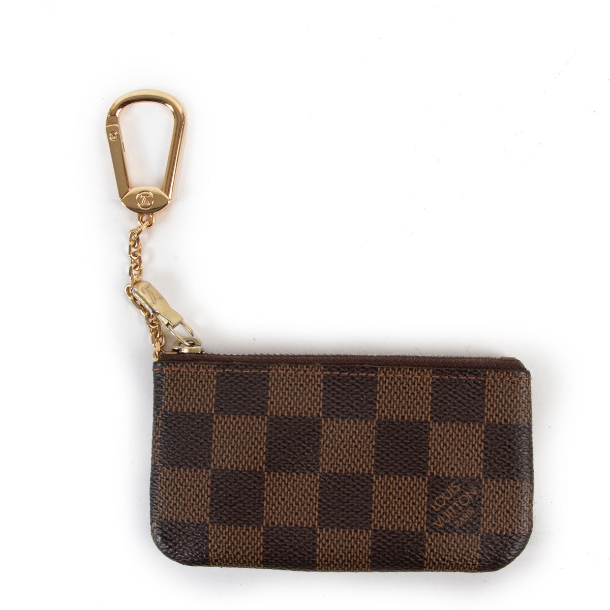 Shop safe online at Labellov in Antwerp this 100% authentic second hand Louis Vuitton Damier Ebene Pochette Clés
