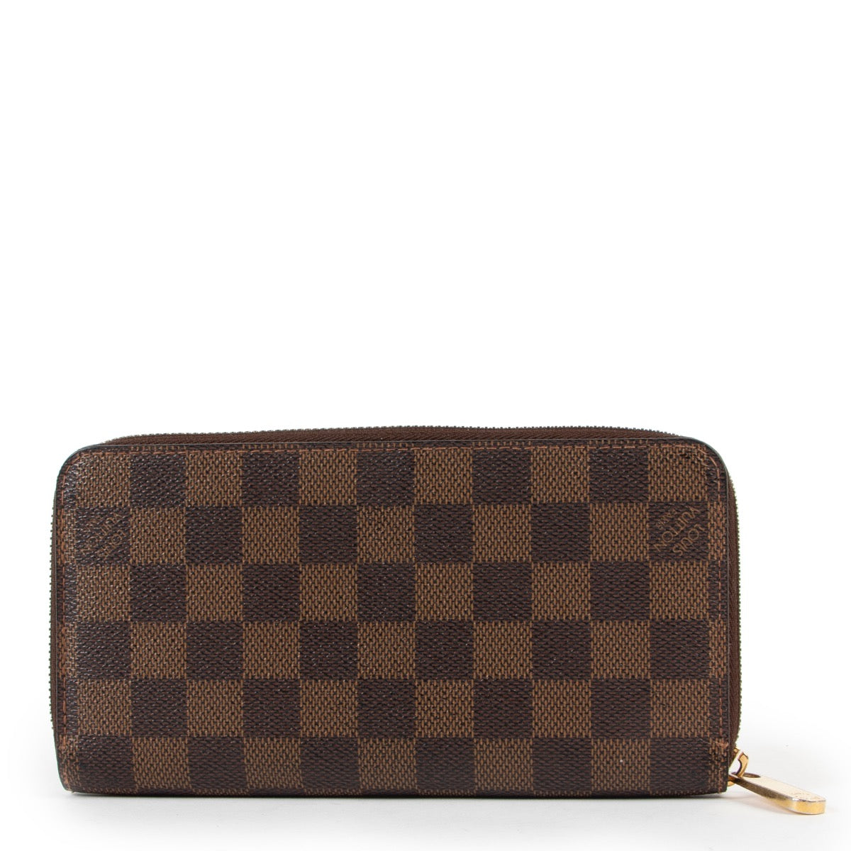 shop safe online secondhand Louis Vuitton Damier Ebene Zippy Wallet