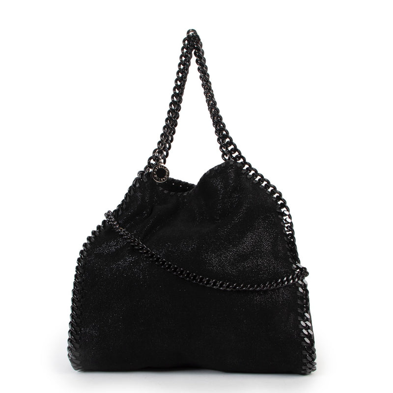 Shop safe online at Labellov in Antwerp this 100% authentic second hand Stella McCartney Black Mini Fallabella Bag