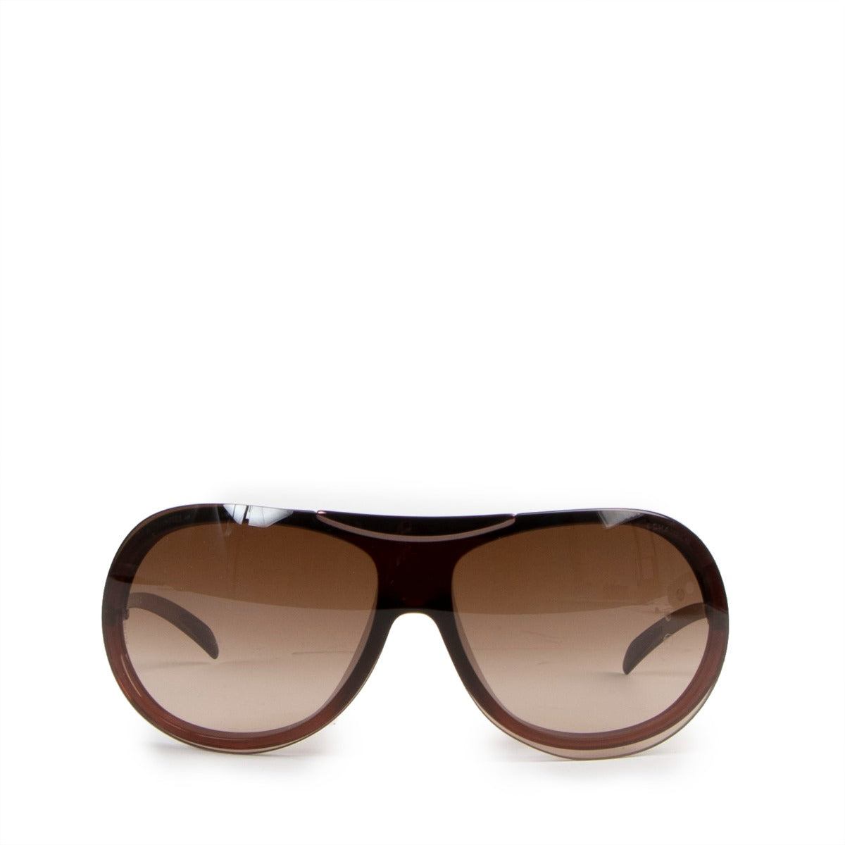 Chanel Brown Shield Pilot 6006 Sunglasses