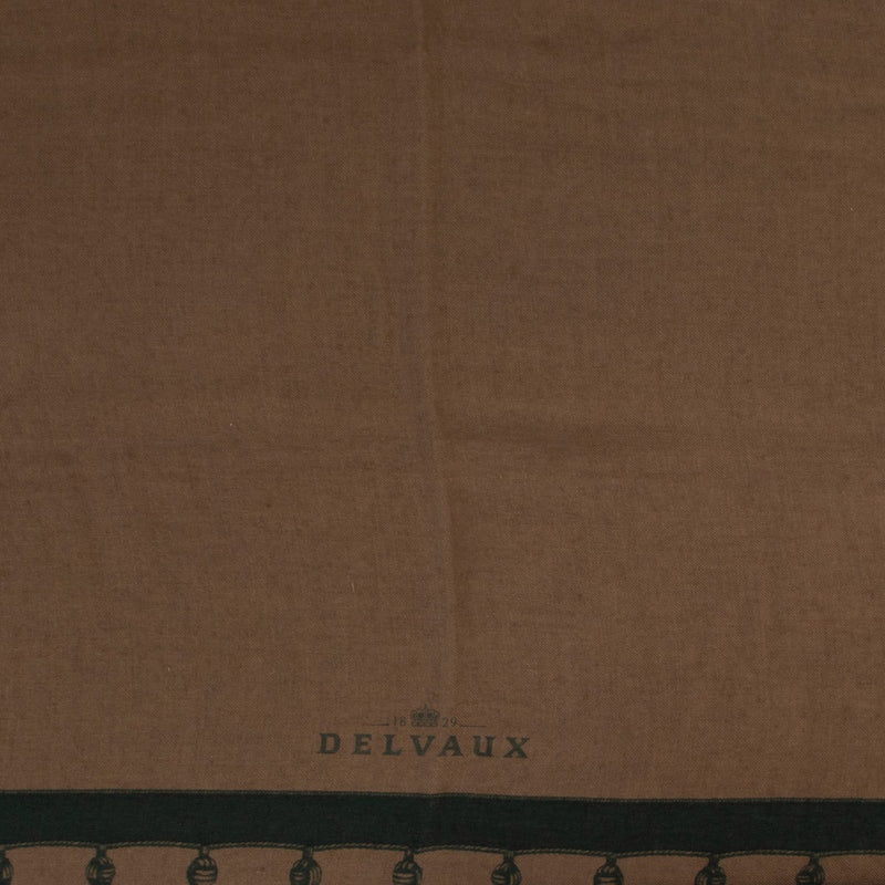 Shop authentic second hand luxury designer Delvaux Military Green Cashmere-silk Blend Scarf at Labellov