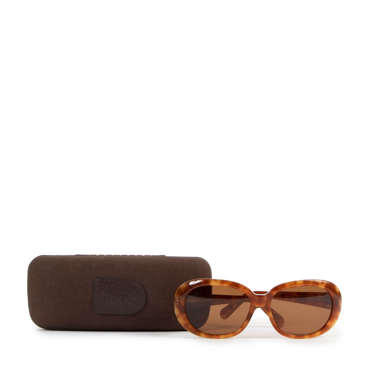 Second hand Delvaux Tortoise 1016 Oval Sunglasses at Labellov