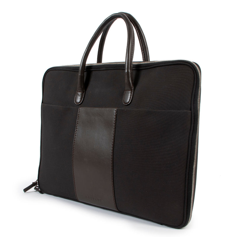 Delvaux Black & Brown Airess Laptop Bag for the best price at Labellov secondhand luxury