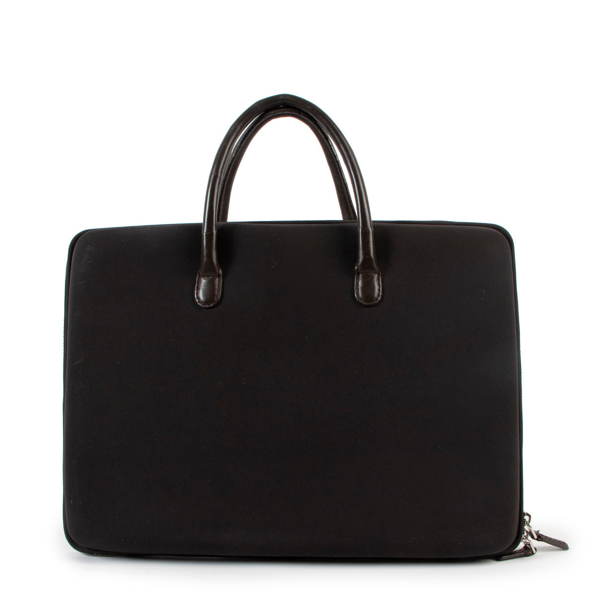 We buy and sell your authentic Delvaux Black & Brown Airess Laptop Bag