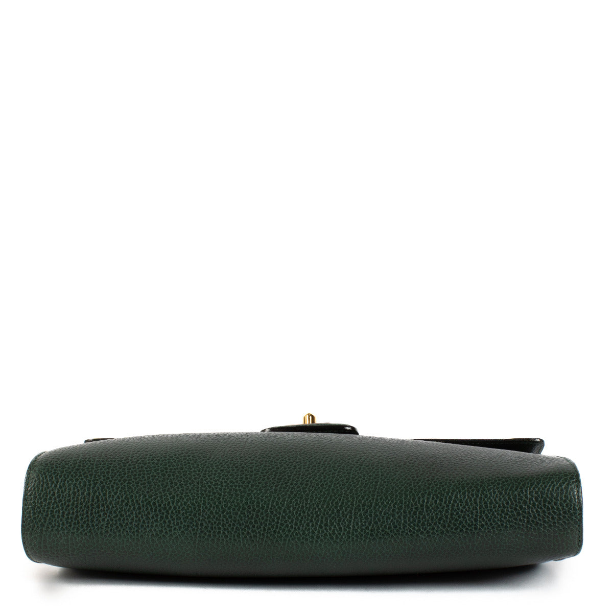 Pochette en cuir vert Delvaux