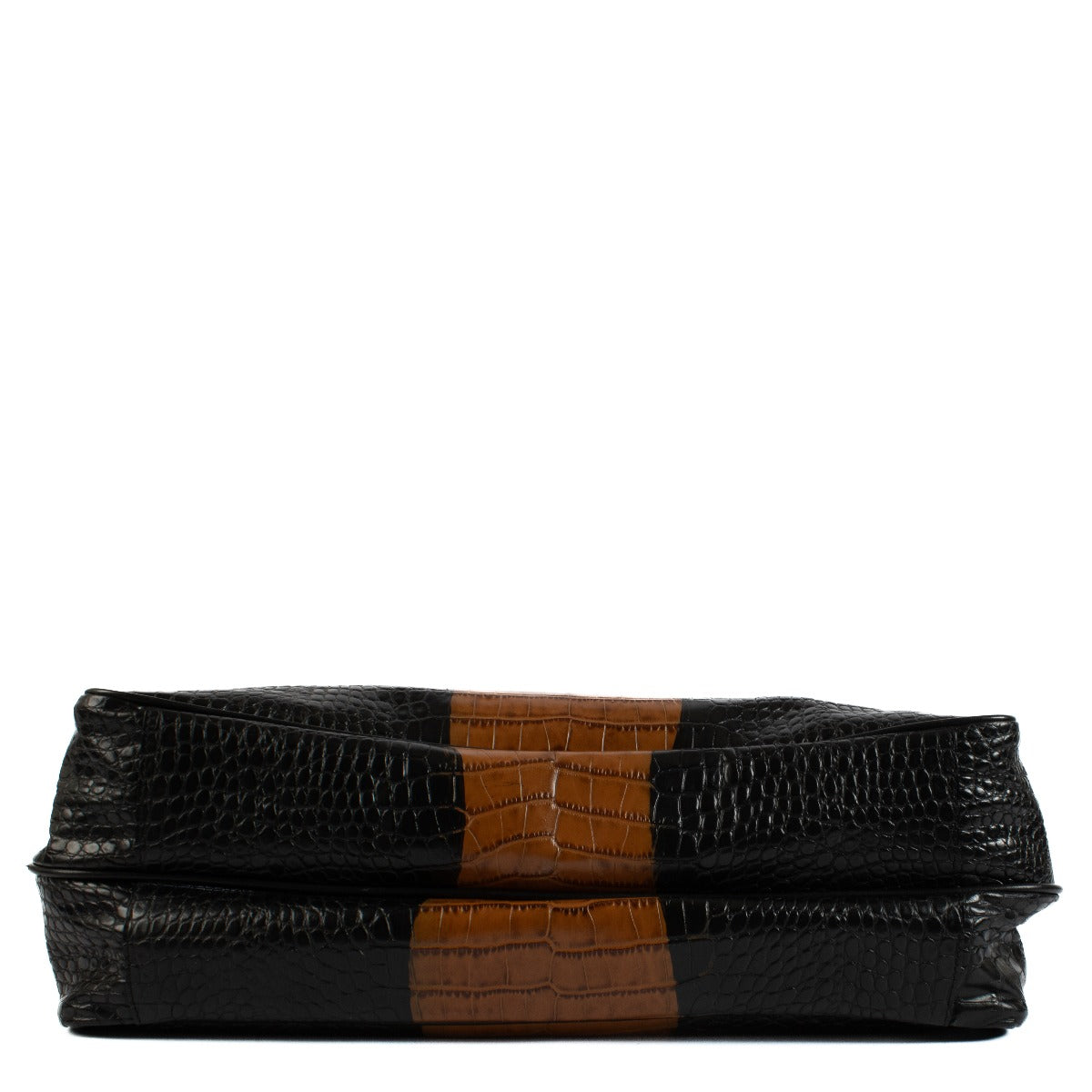 Shop 100% authentic Dries Van Noten Black Croco Leather Shoulder Bag at Labellov.com.