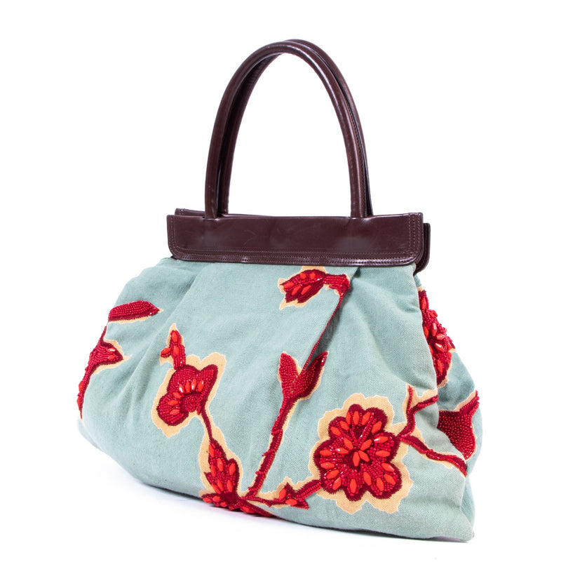 Shop safe online at Labellov in Antwerp this 100% authentic second hand Dries Van Noten Multicolor Top Handle Bag