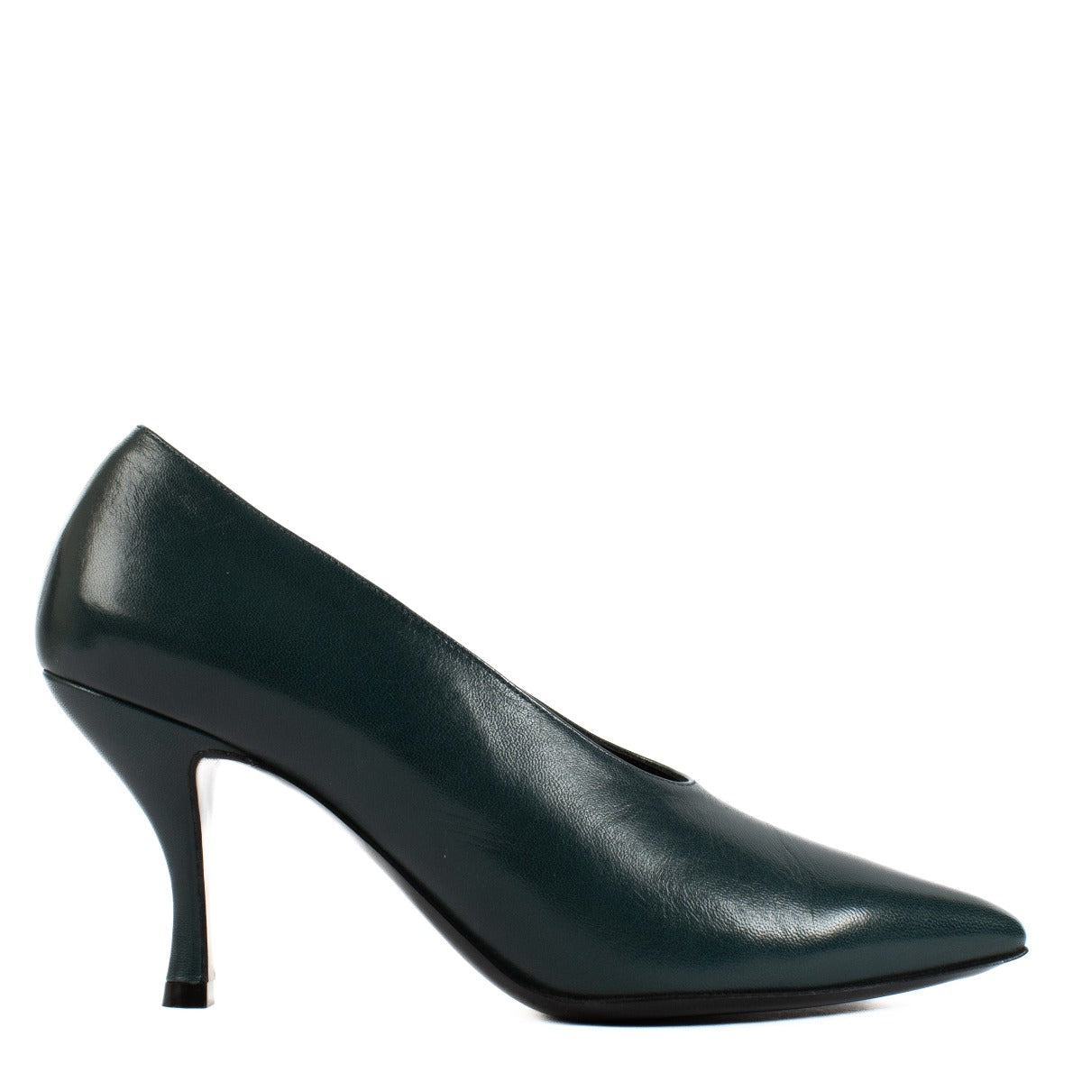 Shop safe online at Labellov in Antwerp, Brussels and Knokke this 100% authentic second hand Dries Van Noten Green Leather Python Heels - Size 36