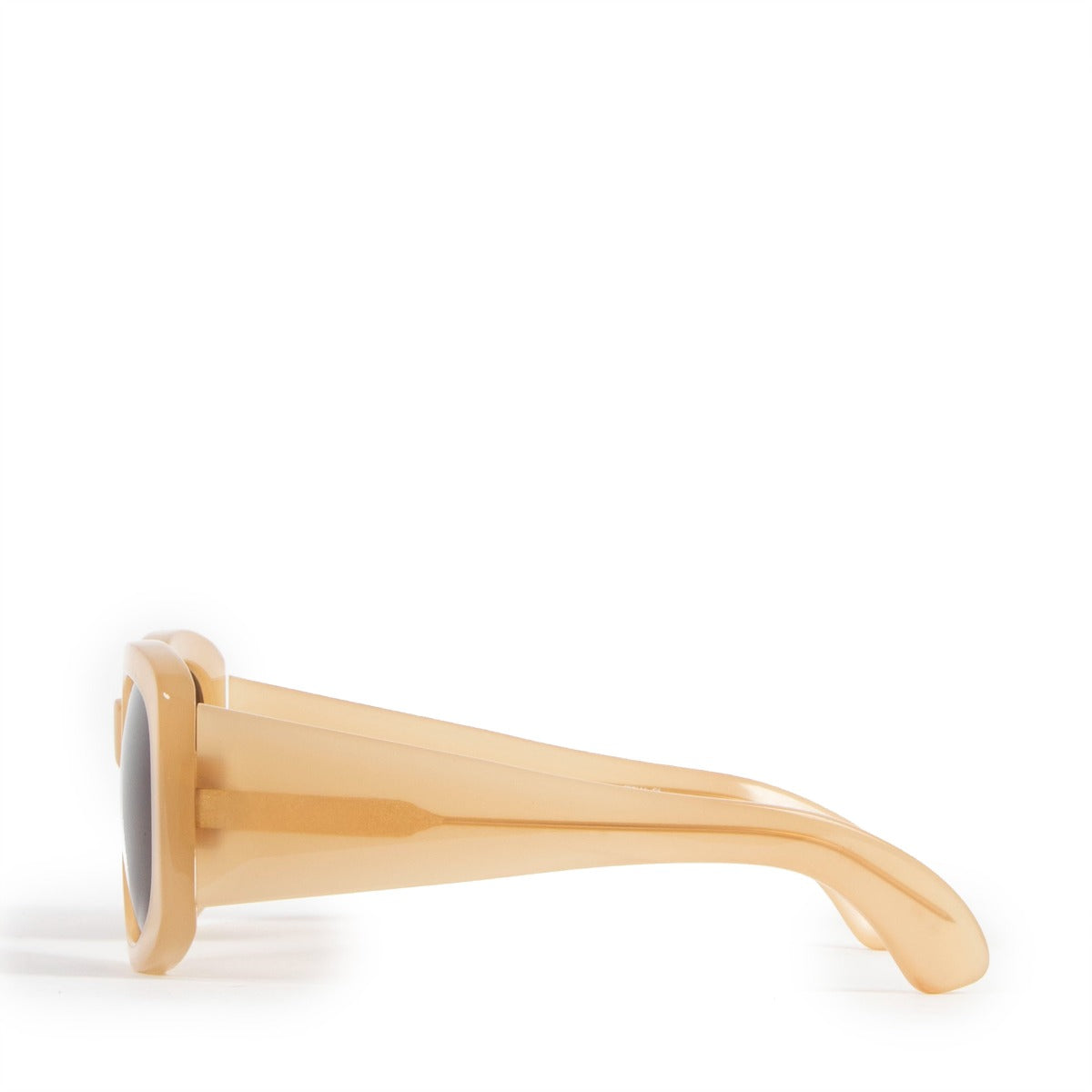 Second hand Dries Van Noten Linda Farrow DVN14 C6 Beige Sunglasses at Labellov