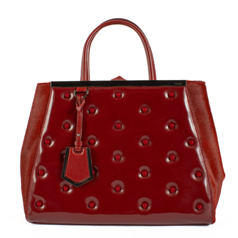 Fendi Red Pony Hair 2Jours Bag