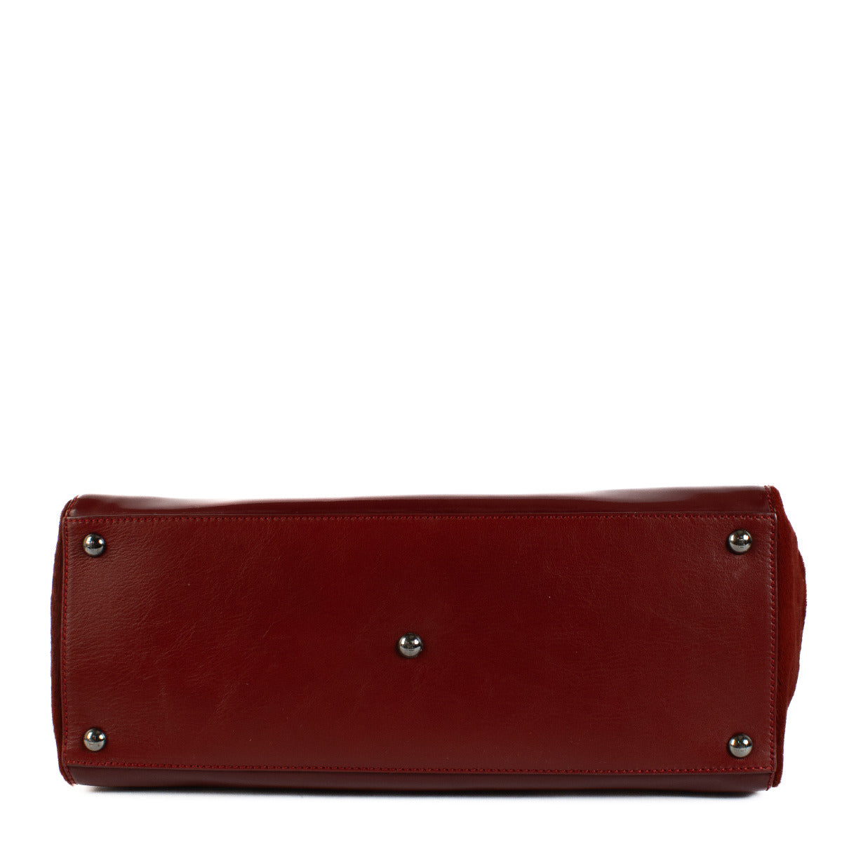 Fendi 2Jours Tas van Rood Ponyhaar