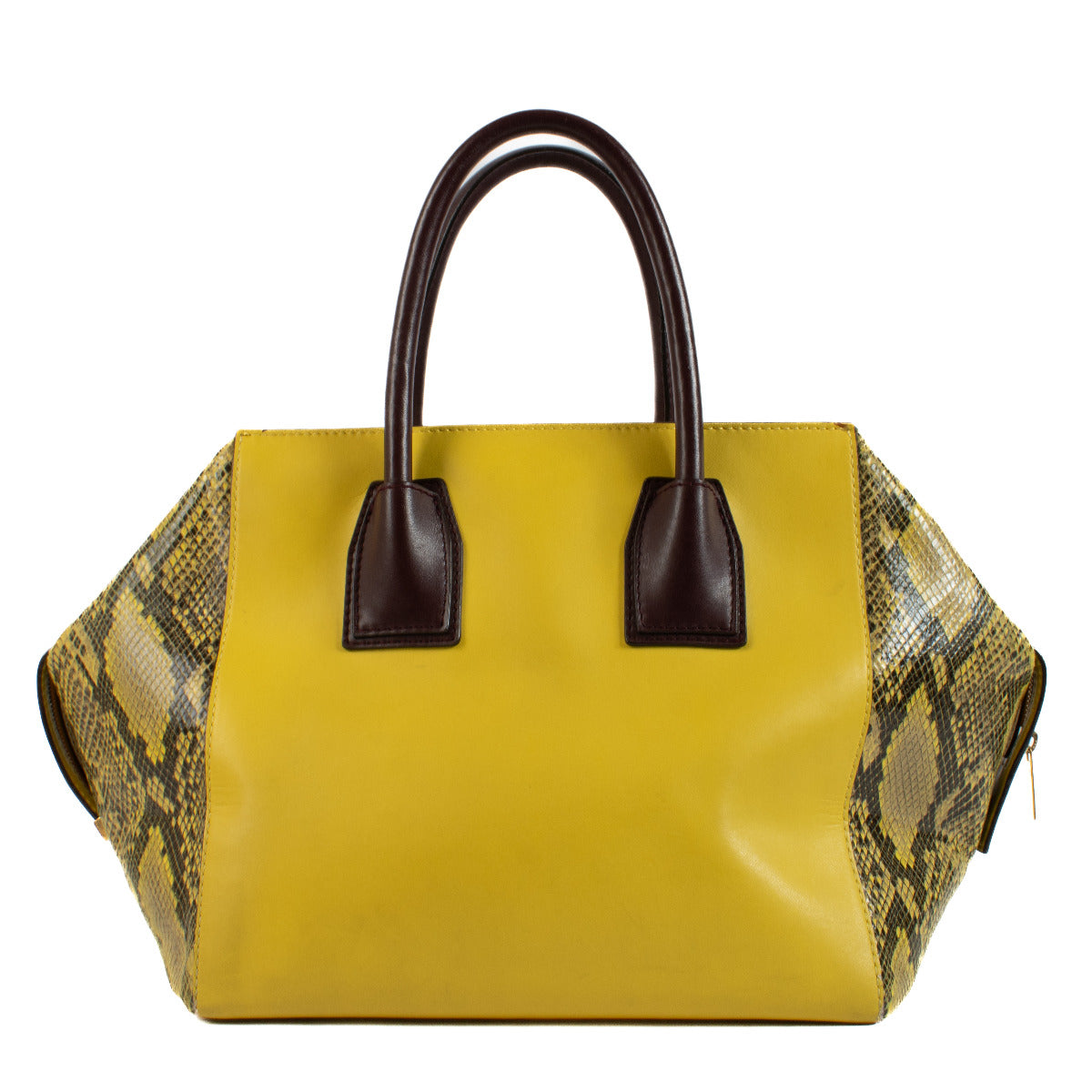 Sac à main Cavendish à poignée en similicuir jaune Stella McCartney