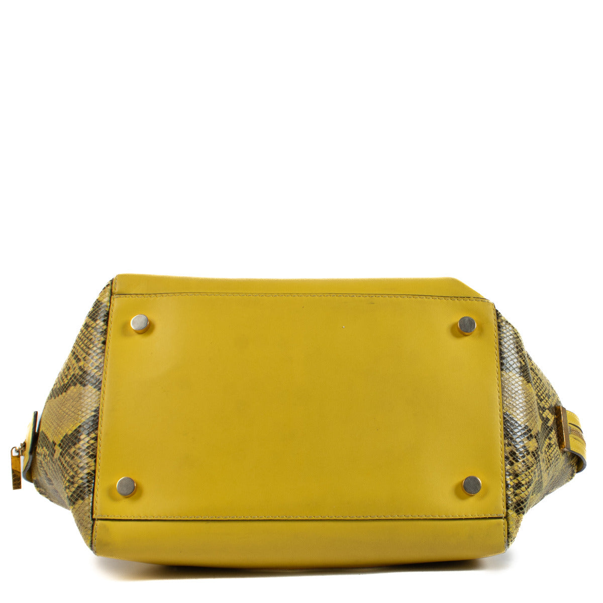 Sac à main Cavendish à poignée en similicuir jaune Stella McCartney