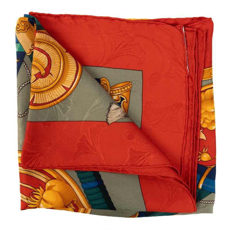 Shop 100% authentic second-hand Hermès Multicolor Daimyo Silk Scarf on Labellov.com