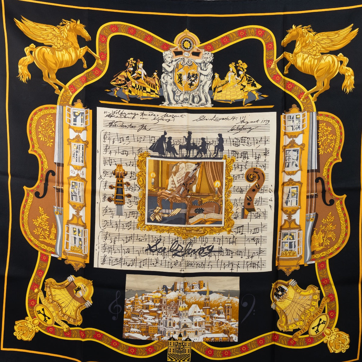 Shop 100% authentic second-hand Hermès Black Scarf on Labellov.com
