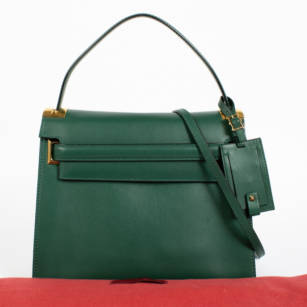 Authentic preloved Valentino Garavani Green Rockstud Bag on Labellov.com